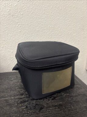 Medela Black and Cream Round Travel Storage Case